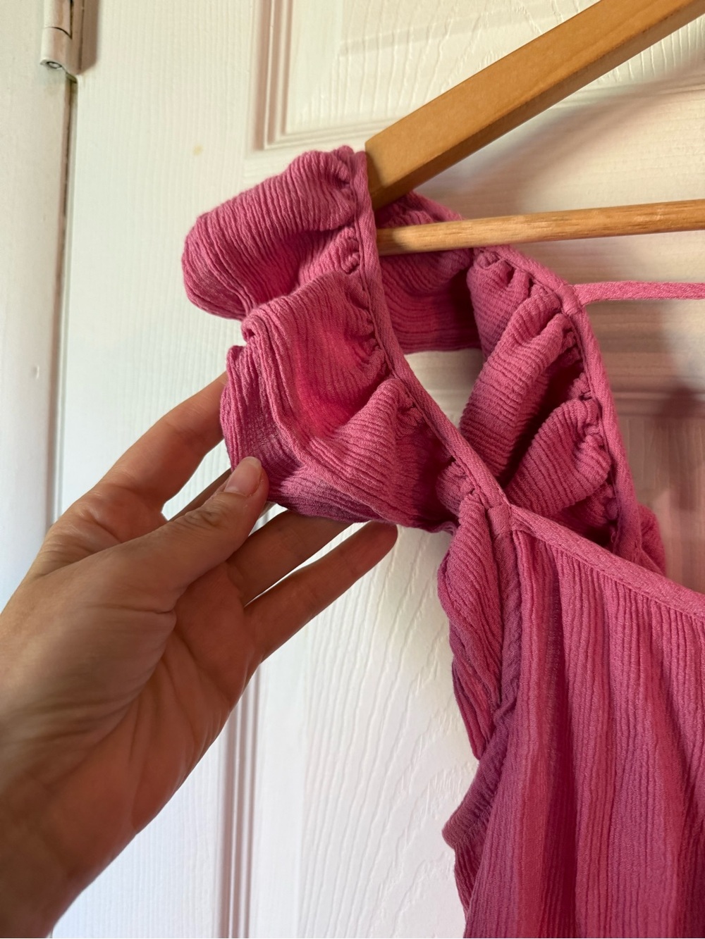 Pink Babydoll Ruffled Top - Picture 2 of 5